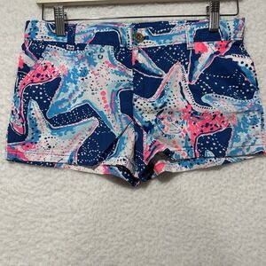 Lilly Pulitzer Girl Adjust Waist Starfish Print Core Cruise‎ Youth Size 14